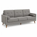 3-Sitzer Sofa mit Polyesterbezug 200 x 85 x 84 cm Grau